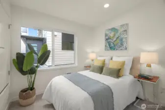 Photos of model home with similar finishes & floor plan.