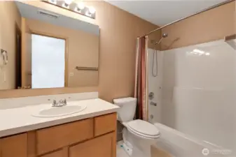 The secondary full bath