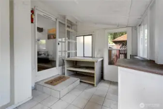 This sunroom is just waiting for your personal touches