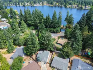 Ta-da!  This beautiful lake is literally almost in your backyard!