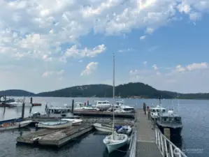Deep water community dock.