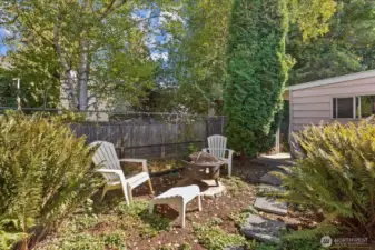 Primary Suite Bedroom Private Backyard