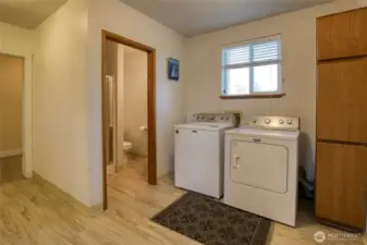 Laundry and 3/4 Bath on Lower Level