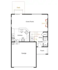 Rendering not of actual home