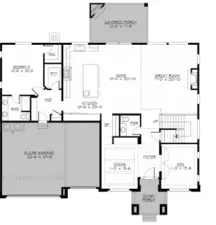 Main level floor plan.
