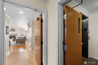 Elevator or Stair access to top floor