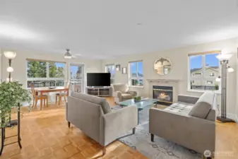 Open and spacious living area