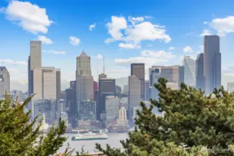 Watch the ferries and boats pass