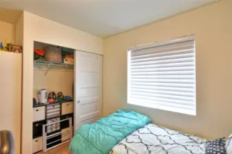 Bedroom with closet