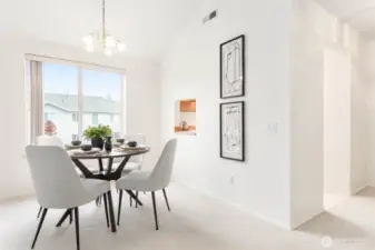 Look into possibilities of a remodel to open up this kitchen to the rest of the home.