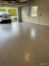 New installed Premium Epoxy gARAGE fLOORING.