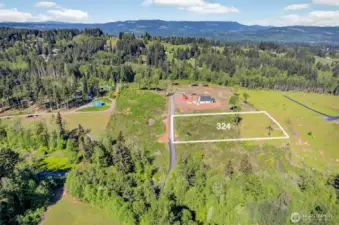 Aerial View looking West