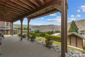 Downstairs patio