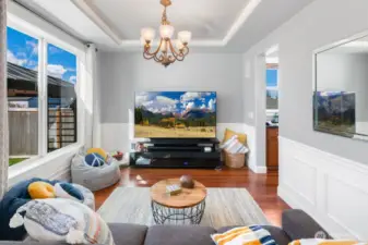 Family room.  Could exchange space with the dining room.