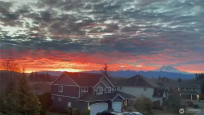 You'll never tire of the different sunrises the sky offers from this home!