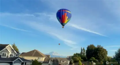 Watch the hot air balloons in early morning and evening that frequent the area in the spring / summer.