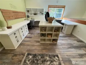 Loft sets up great for home based business.