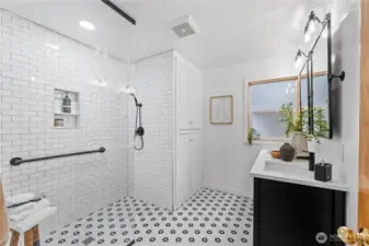 Heated floors in primary bath