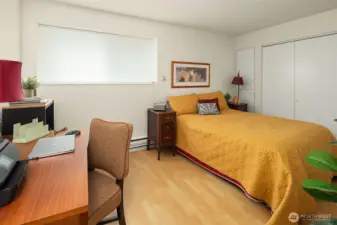 Huge primary bedroom with lots of closet space
