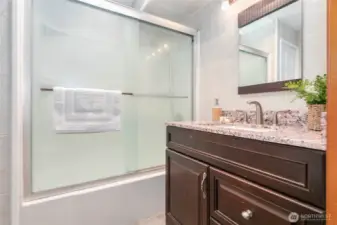 Remodeled primary ensuite bath