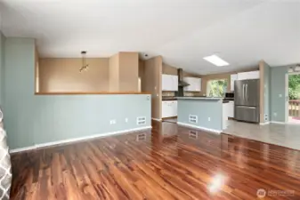 open concept living room