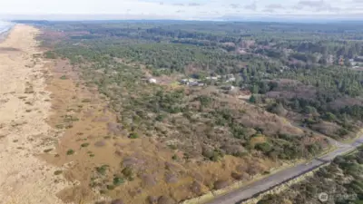 AERIAL VIEW FROM BEACH ACCESS ROAD NORTH OF THE AREA INCLUDING LOTS 4 THROUGH 16!