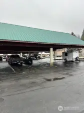 Covered parking close to front door