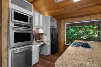 Stacked newer appliances.