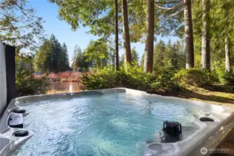 Jump in the hottub - privacy and lake view!