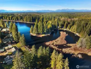 Aerial view of the area.