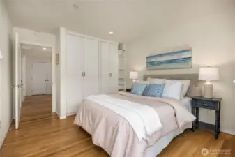 This shows the upgraded closet & storage for the 2nd bedroom.