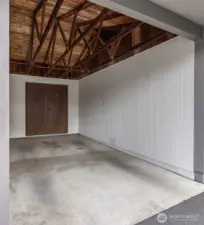 Park in the closest #1 spot under the carport with a storage locker behind.