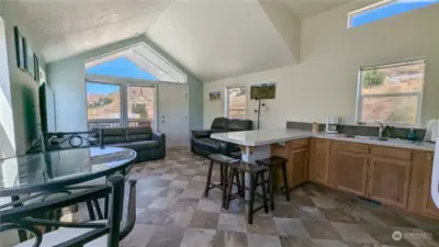 Plenty of room to move in this kitchen.