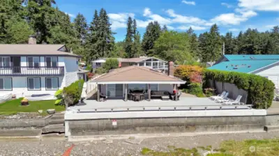 View from the Canal looking back towards the home. Newer bulkhead. Very private and ready for it's new owners.