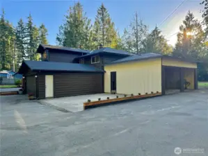 There are 2 garages -- each are attached 2-car.