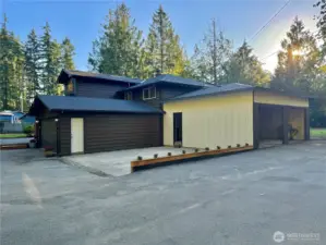 There are 2 garages -- each are attached 2-car.