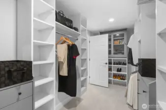 Walk-in closet.