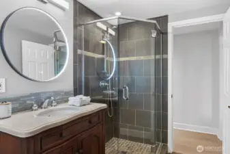 Lower level bathroom.