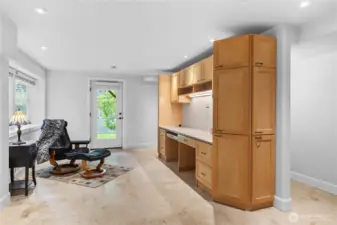 The lower level features a separate entry - so many possibilities!