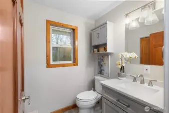 Powder room in Bonus room.