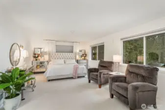 Huge primary suite upstairs