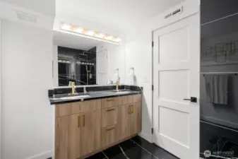 Lower level bath