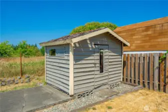 Garden shed needs a little TLC but still does the job!