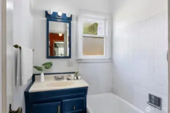The bathrooms in each unit have been updated.