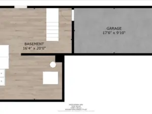 Each unit has its own basement area and garage.