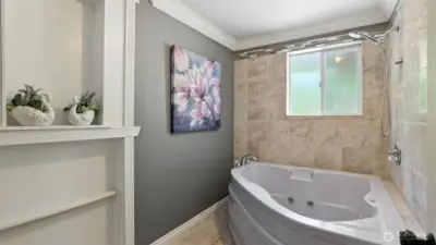 Soaking tub.