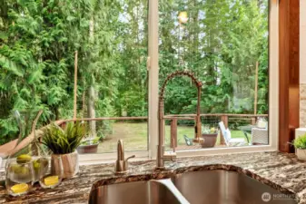 Imagine cooking with this outlook as your backdrop.