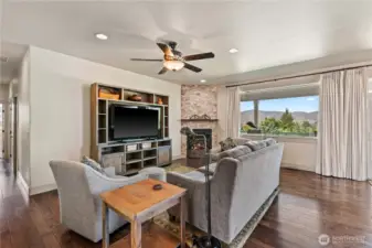 TV Room with Fireplace
