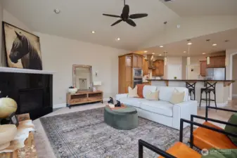 Vaulted Ceilings in living