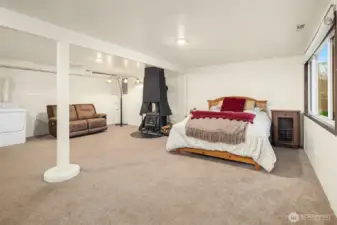 Flexible bonus space on lower-level.  currently - Guest bedroom, laundry, work-out gym, hangout --- But imagine the possibilities!